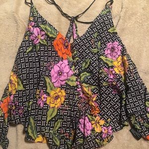 Tank top with open back